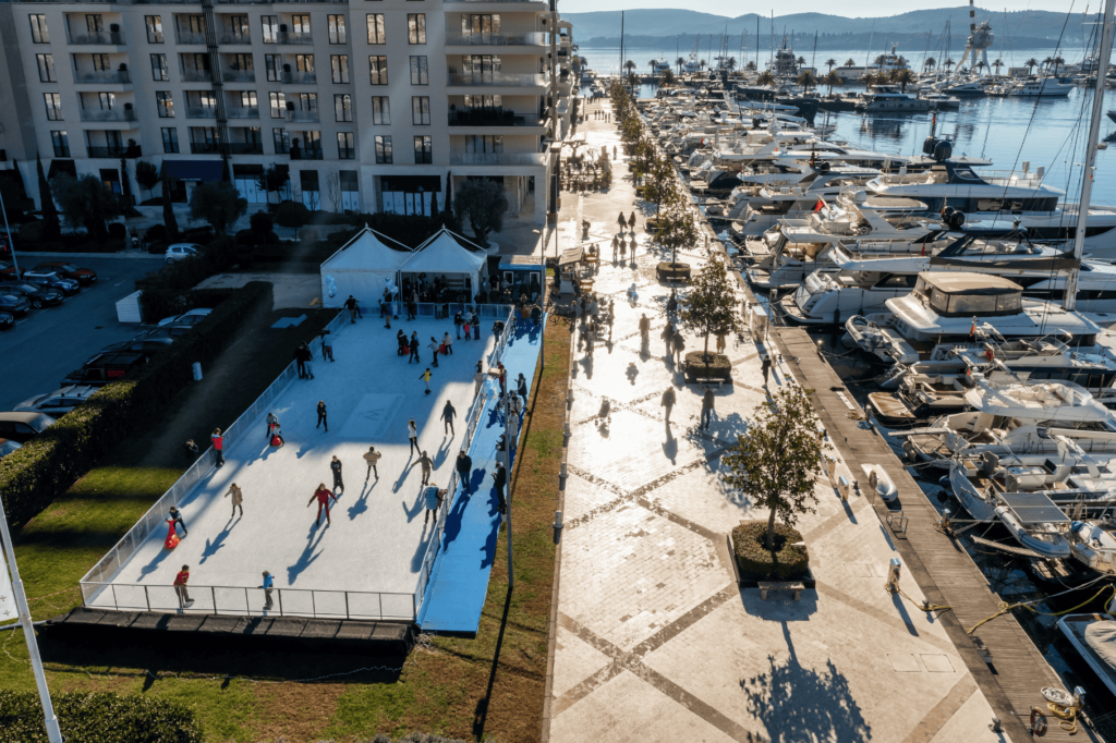 Ice Wonderland Najem Drsališč - Porto Montenegro